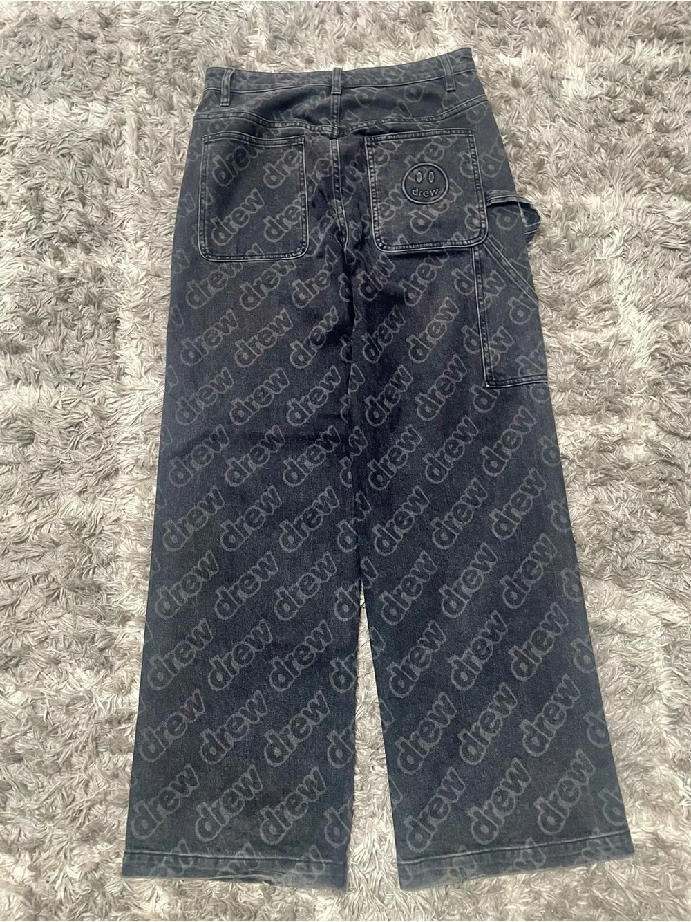 drew house drew print pants black DR-FW22-521 Size 30